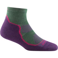 Darn Tough Light Hiker 1/4 Lightweight Sock Women's in Moss